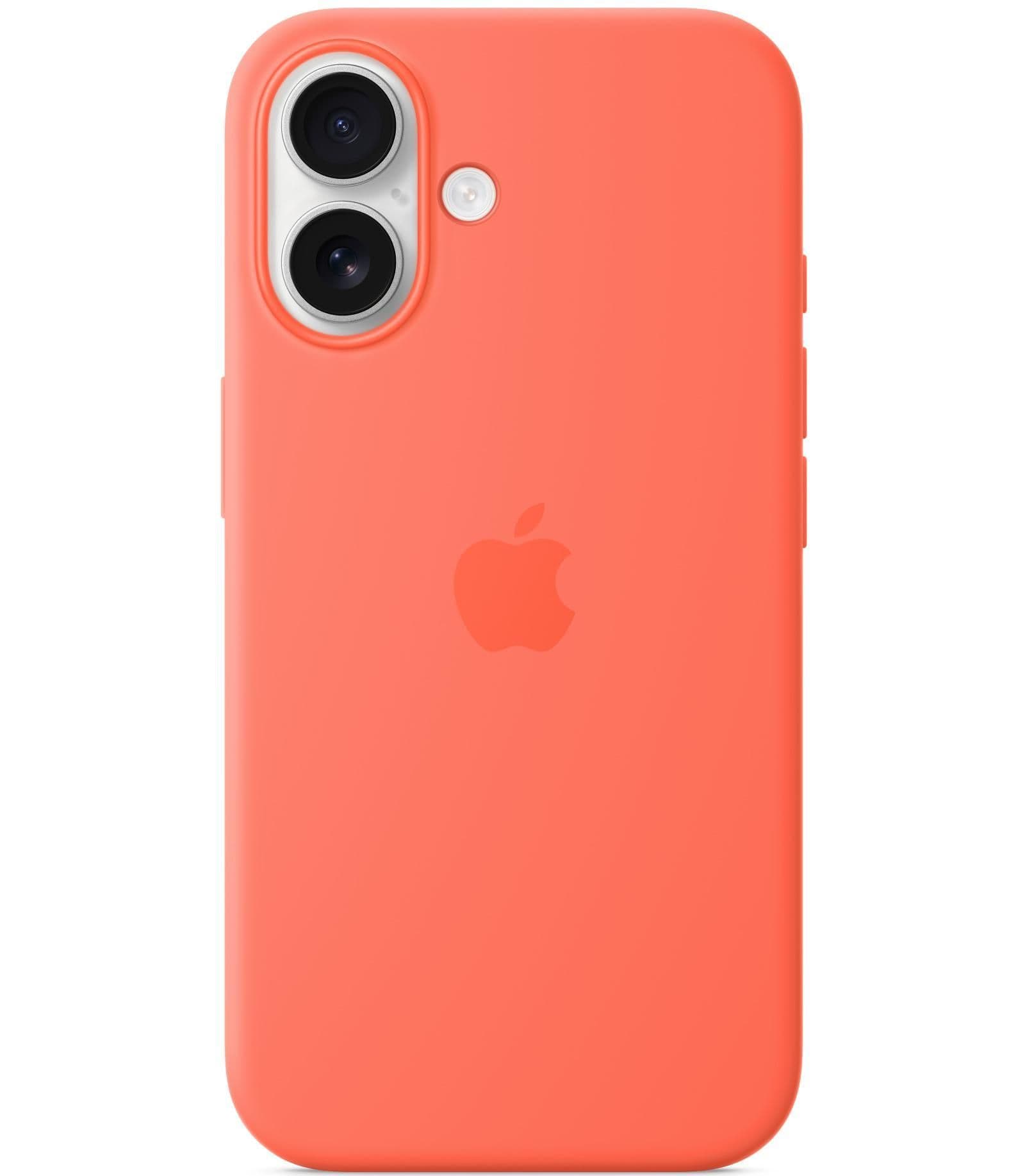 Силиконовый чехол Apple с MagSafe Tangerine для iPhone 16