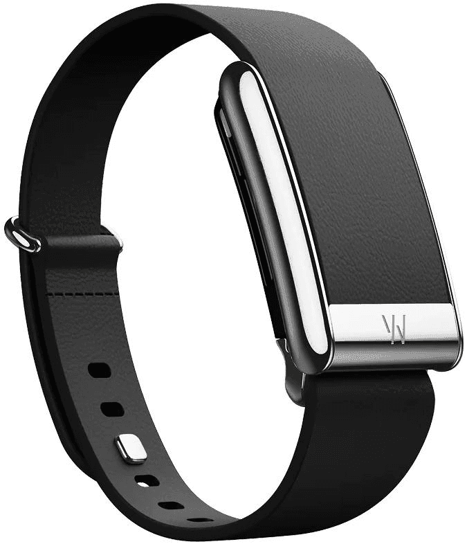 Кожаный люксовый ремешок Tapered Band Black with Titanium для Whoop 5.0 (размер L)