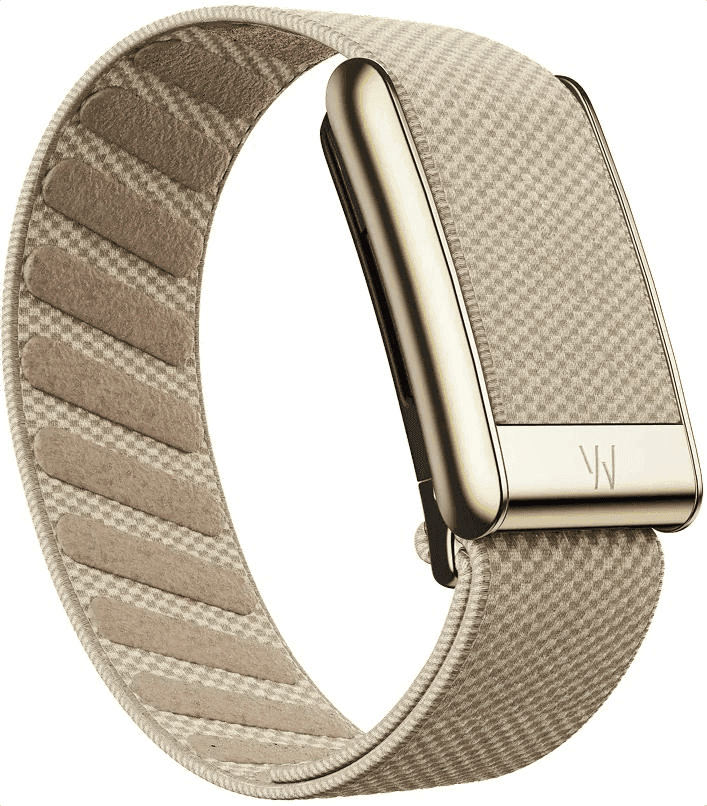 Плетеный люксовый ремешок SuperKnit Band Dune with Gold для Whoop 5.0