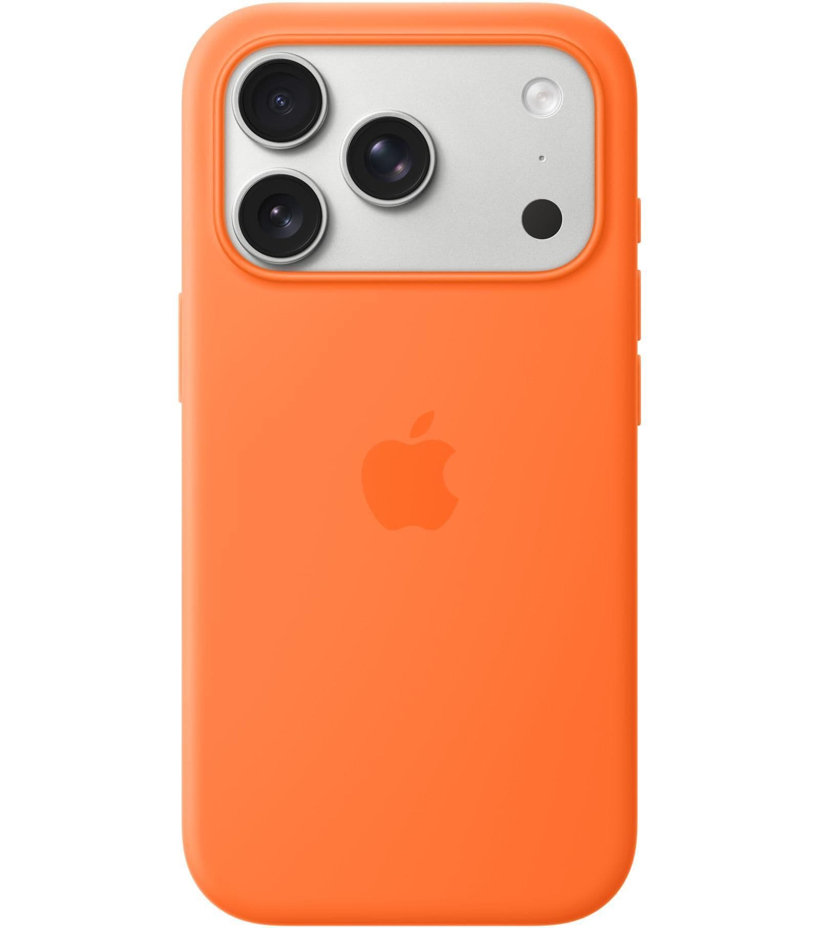 Силиконовый чехол Apple с MagSafe Orange для iPhone 17 Pro