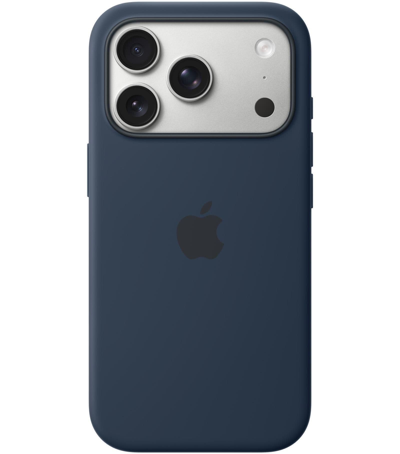 Силиконовый чехол Apple с MagSafe Midnight для iPhone 17 Pro