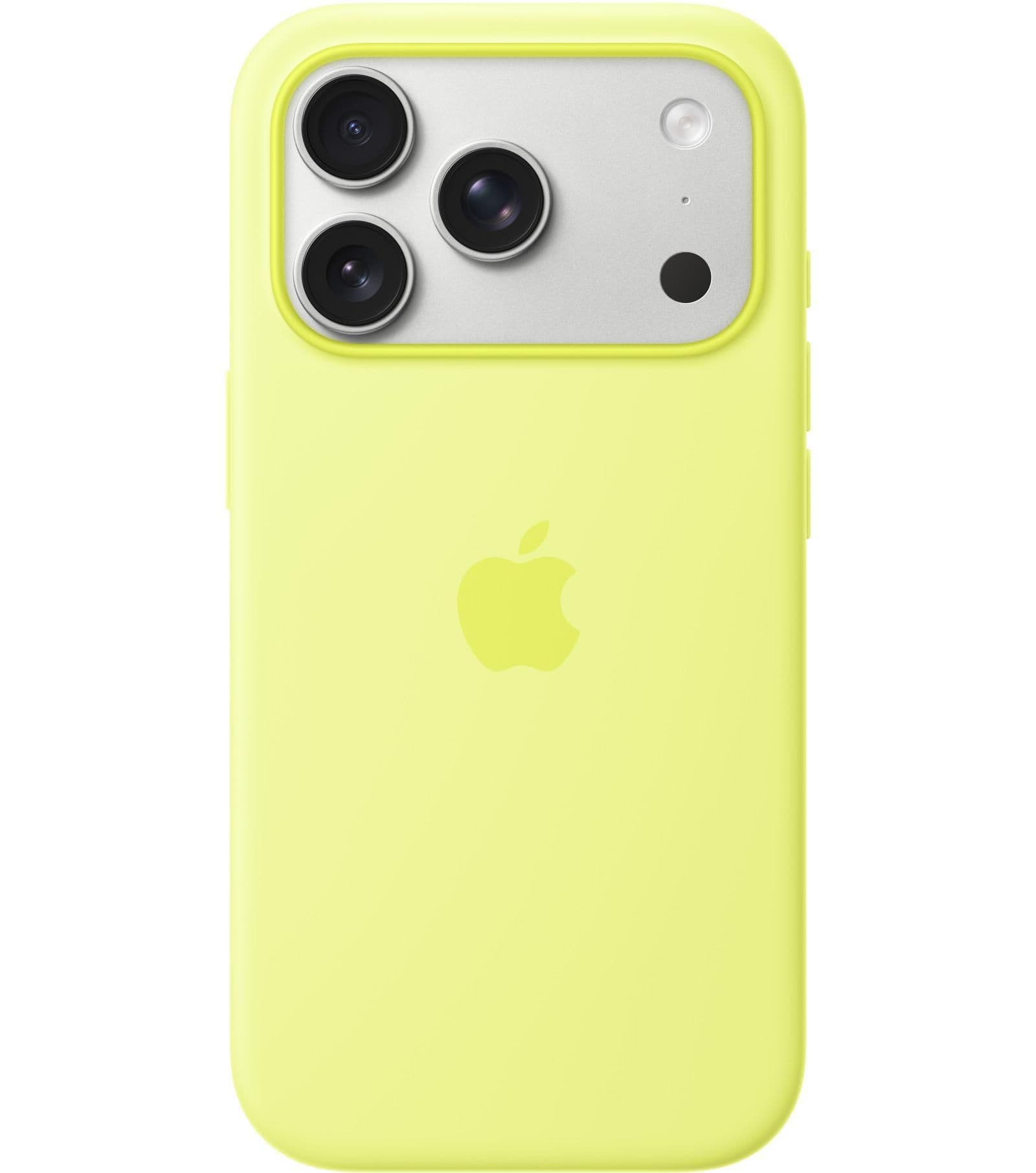 Силиконовый чехол Apple с MagSafe Neon Yellow для iPhone 17 Pro Max