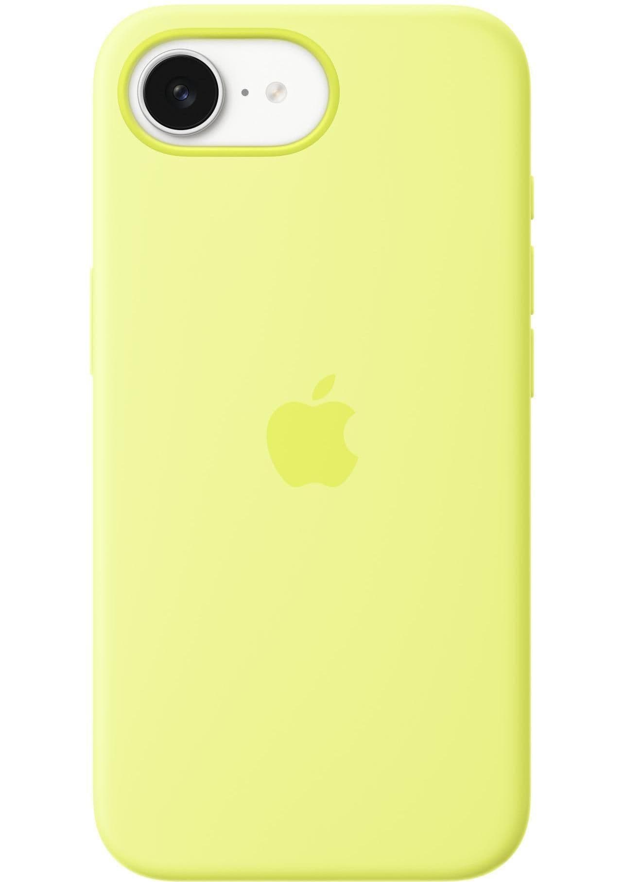 Силиконовый чехол Apple с MagSafe Neon Yellow для iPhone 16e