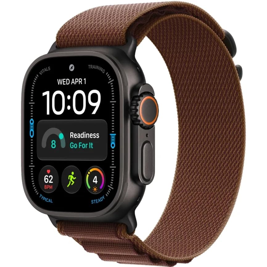 Apple Watch Ultra 4 (2026) 49mm Black Titanium case Burgundy Alpine Loop (S)