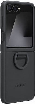 Чехол Samsung Silicone Case для Z Flip6/Flip7 FE черный