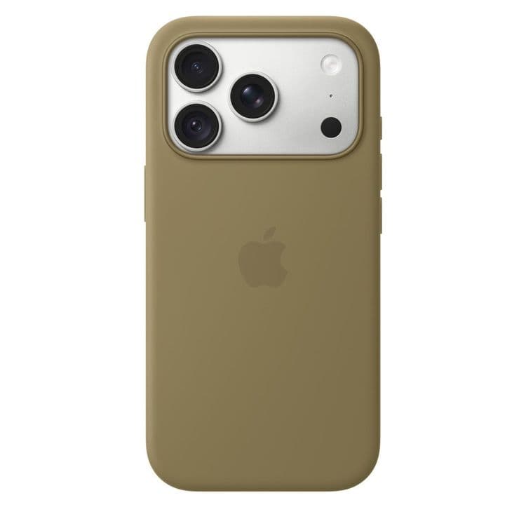 Силиконовый чехол Apple с MagSafe Olive для iPhone 18 Pro