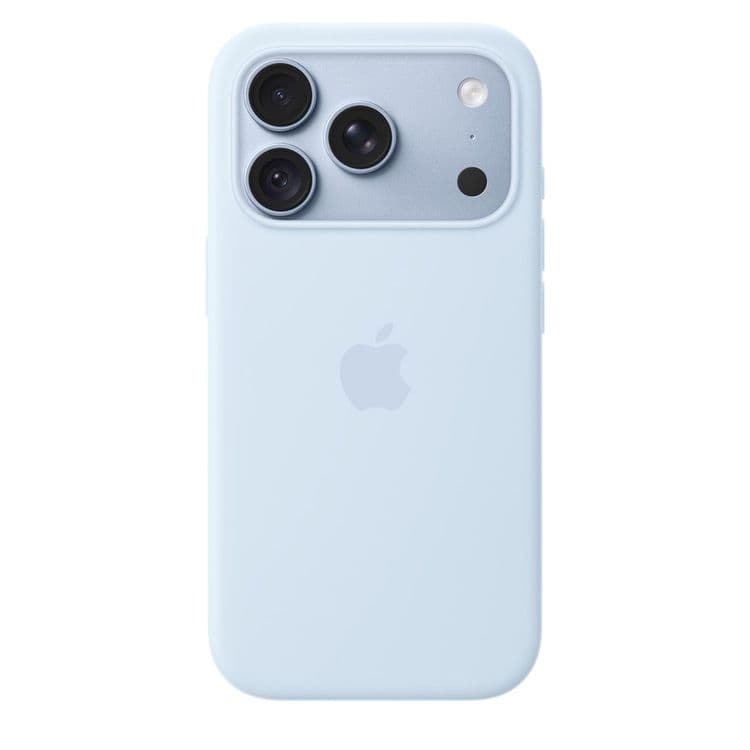 Силиконовый чехол Apple с MagSafe Crisp Blue для iPhone 18 Pro