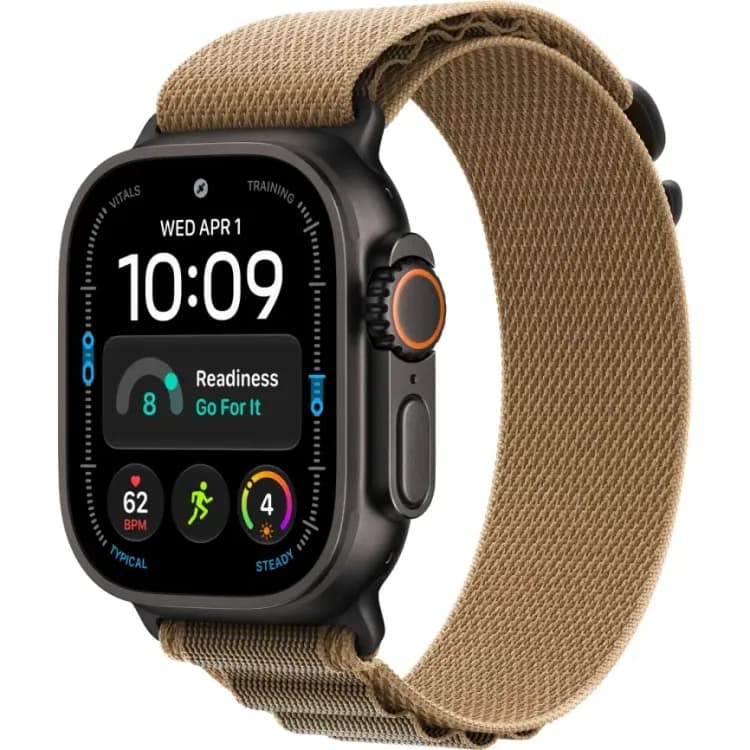 Apple Watch Ultra 4 (2026) 49mm Black Titanium case Desert Alpine Loop (S)