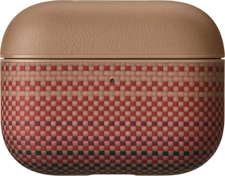 Ультратонкий чехол Pitaka из арамидного волокна и кожи для AirPods Pro 3