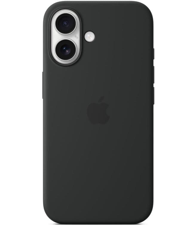 Силиконовый чехол Apple с MagSafe Black для iPhone 16