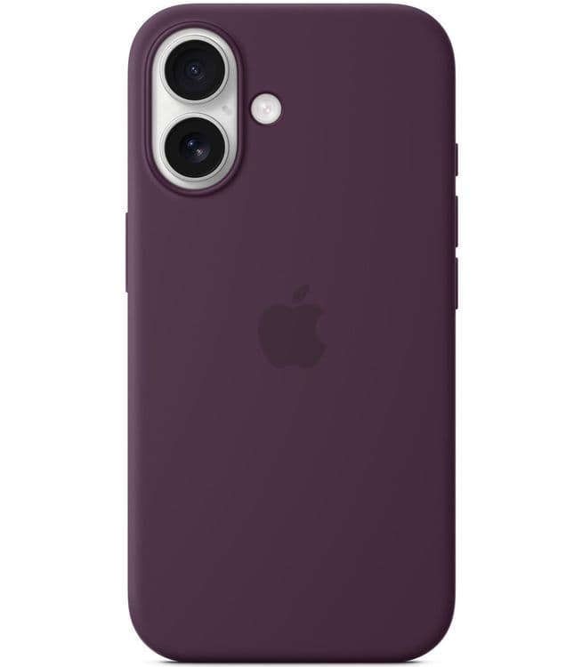 Силиконовый чехол Apple с MagSafe Plum для iPhone 16