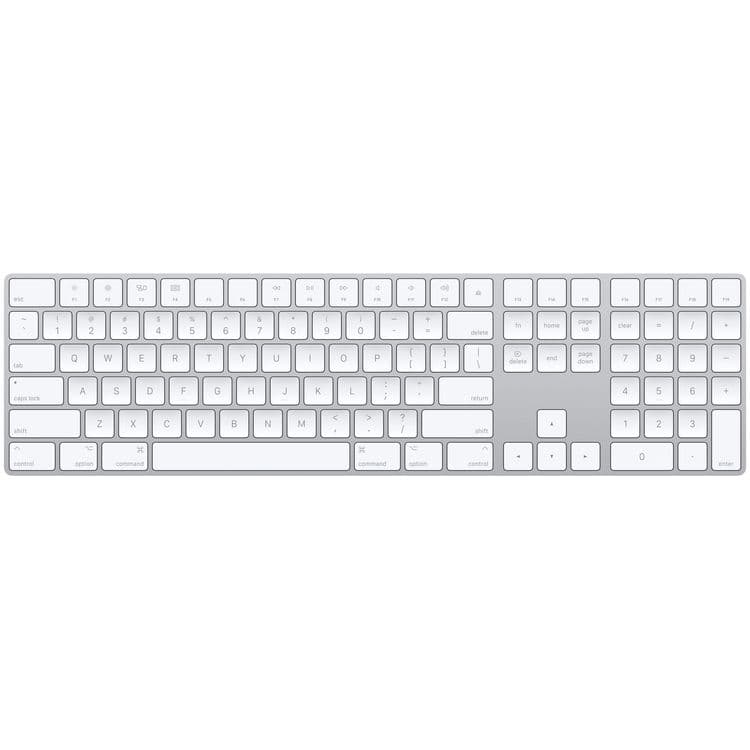 Клавиатура Apple Magic Keyboard с цифровой панелью (Белая)