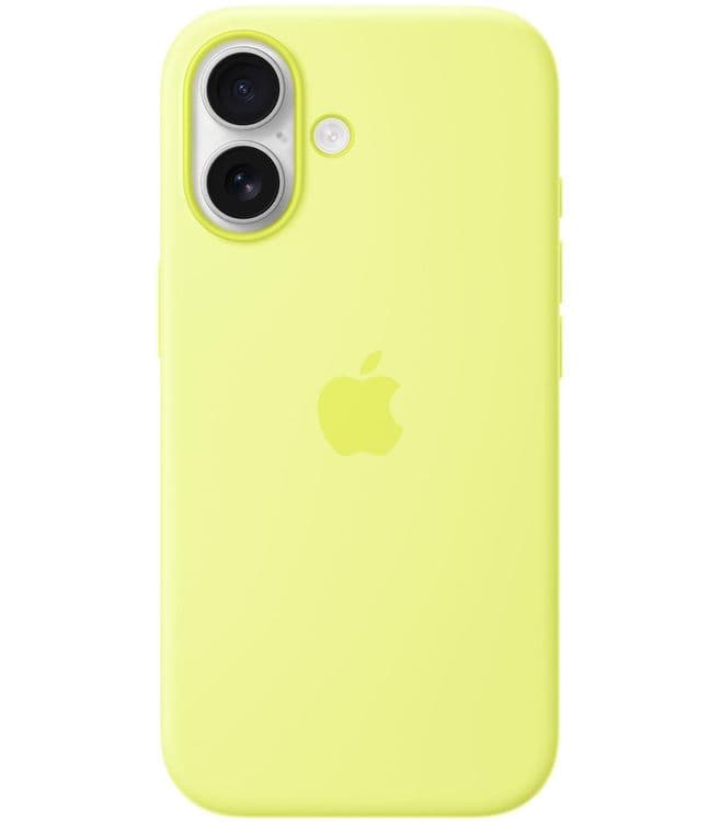 Силиконовый чехол Apple с MagSafe Neon Yellow для iPhone 17