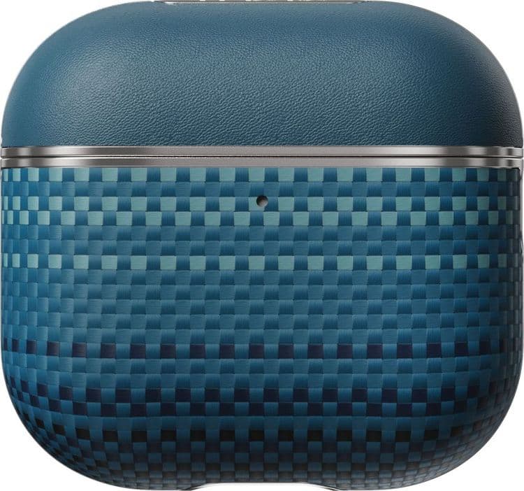 Ультратонкий чехол Pitaka из арамидного волокна и кожи для AirPods 4