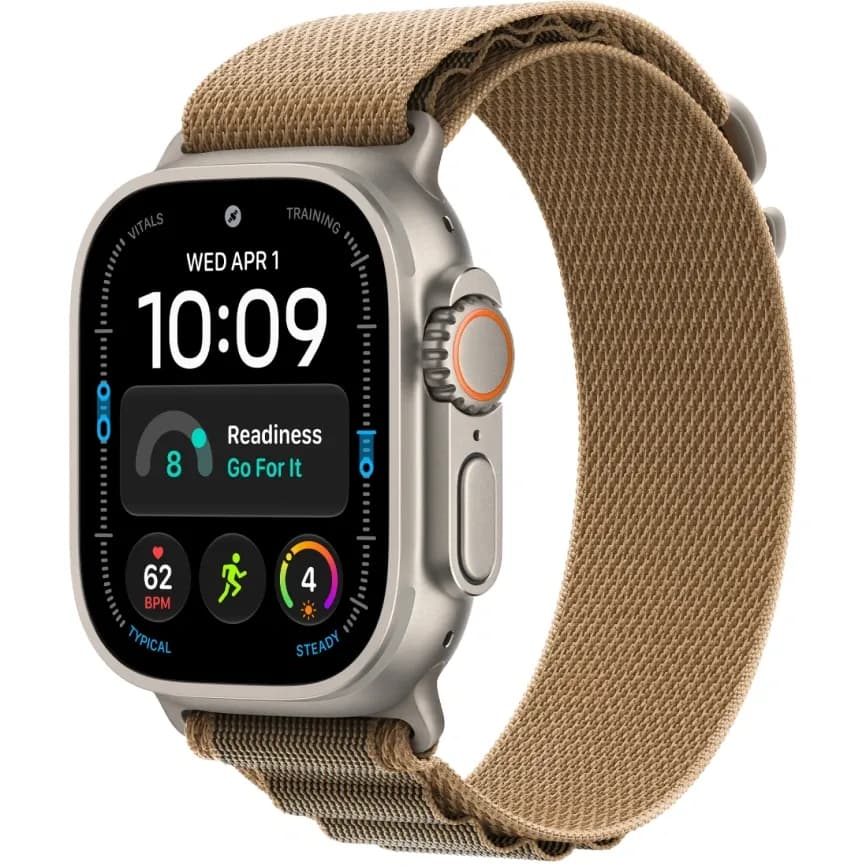 Apple Watch Ultra 4 (2026) 49mm Natural Titanium case Desert Alpine Loop (M)