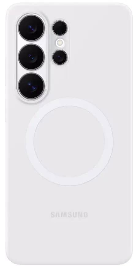 Чехол Samsung Silicone Magnet Case S26 Ultra Белый