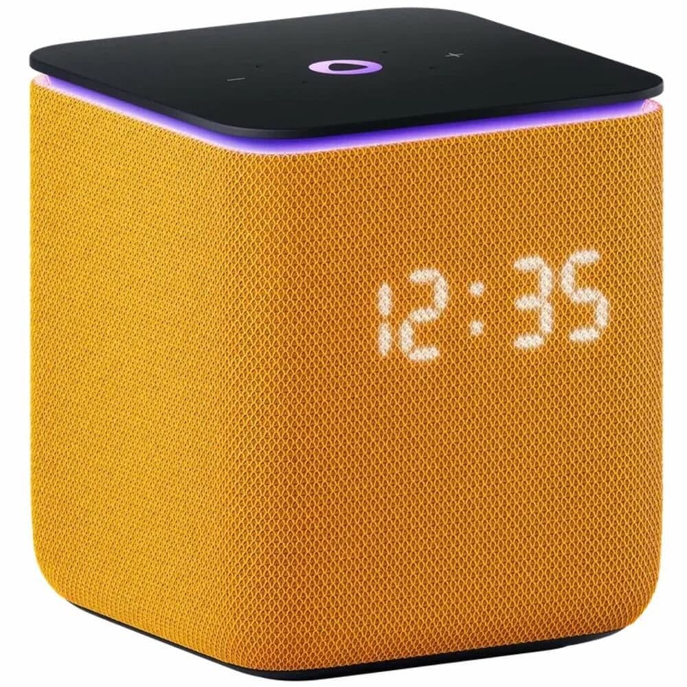 Умная колонка Яндекс Станция Миди с Алисой, с Zigbee™, оранжевый, 24Вт