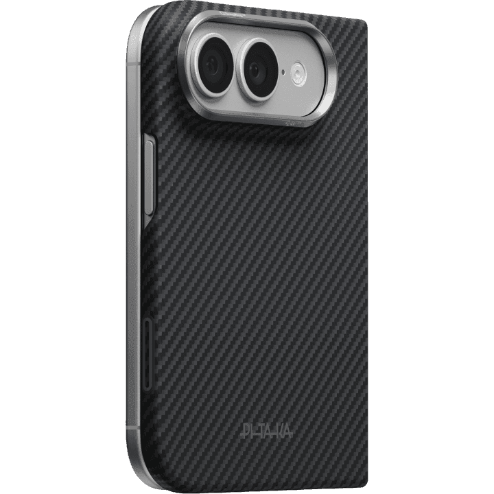 Ультратонкий чехол Pitaka для iPhone Duo Чёрный