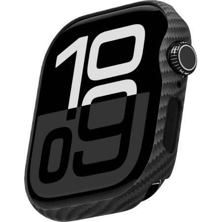 Ультра тонкий чехол Pitaka для Apple Watch серии 11/10 (42 мм), Черный